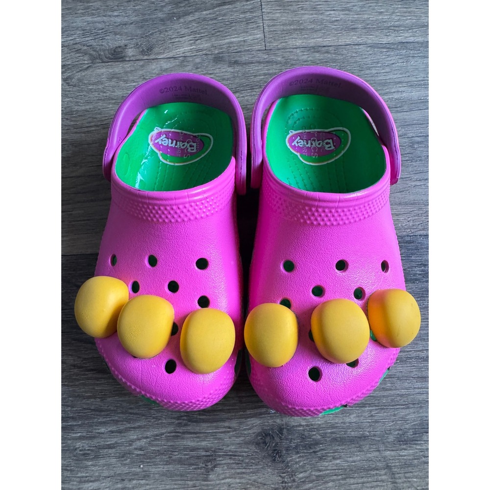 CROCS Barney the Dinosaur Toddler Size 11